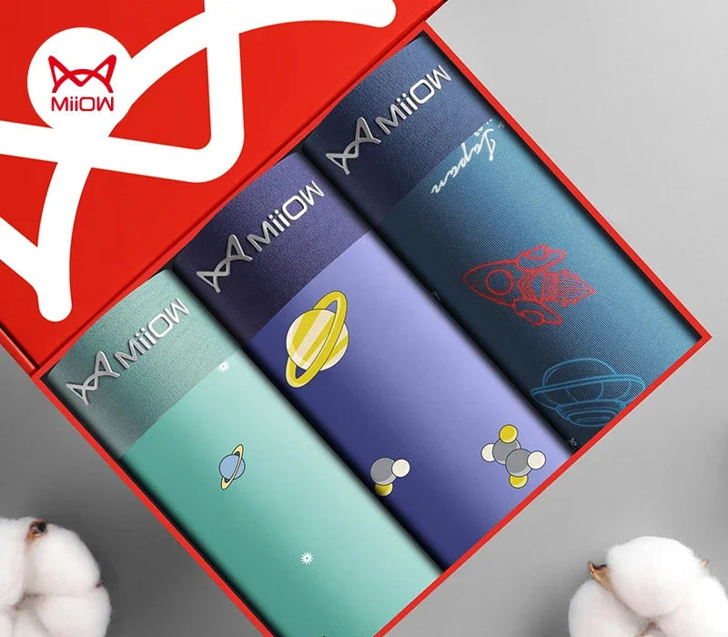 Boxershorts 3-pack – Silkeskänsla med Rymdmotiv