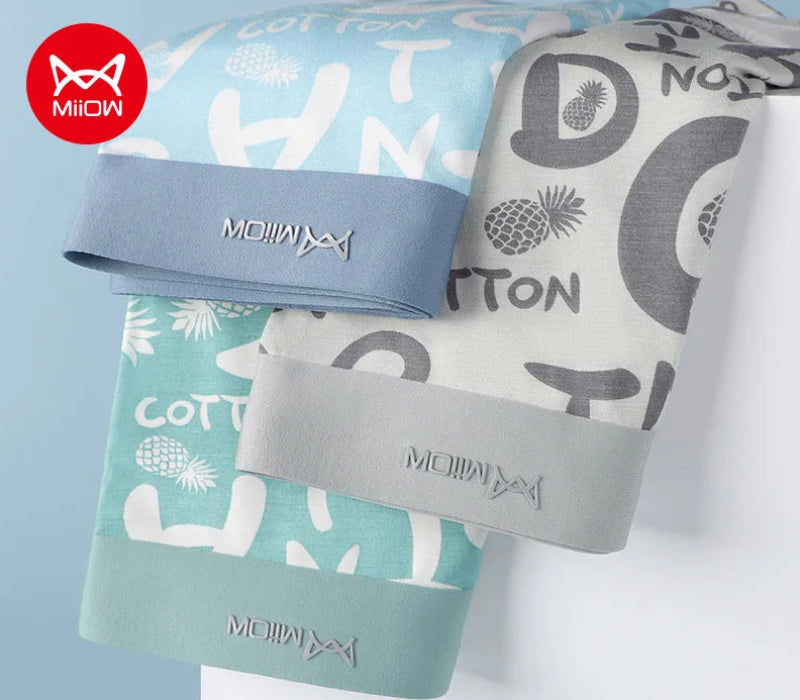 3-pack stilrena ananasmönstrade boxershorts för män