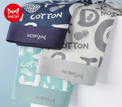 3-pack stilrena ananasmönstrade boxershorts för män