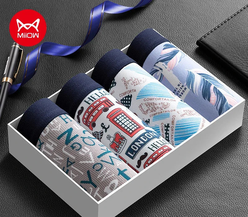 Boxershorts 4-pack – London & Retro Print