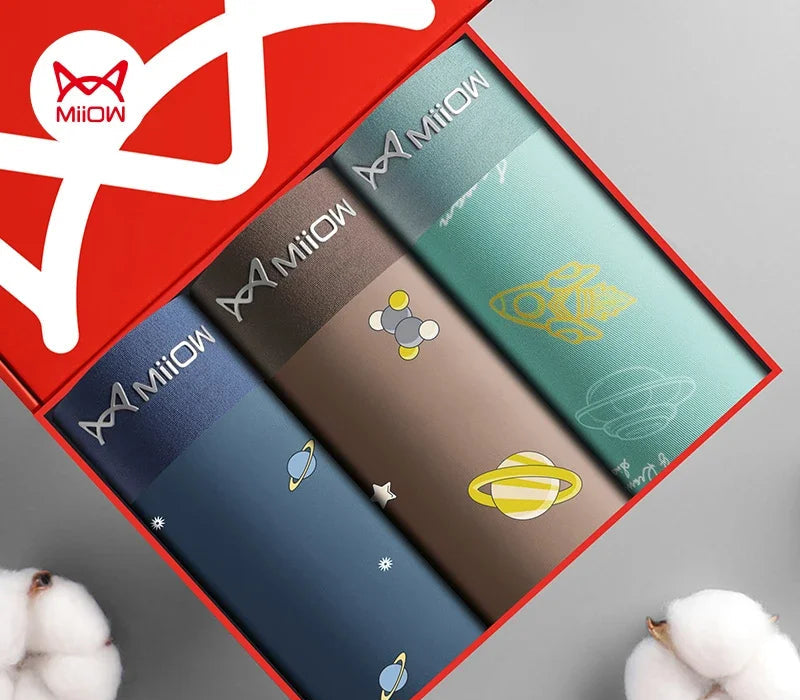 Boxershorts 3-pack – Silkeskänsla med Rymdmotiv