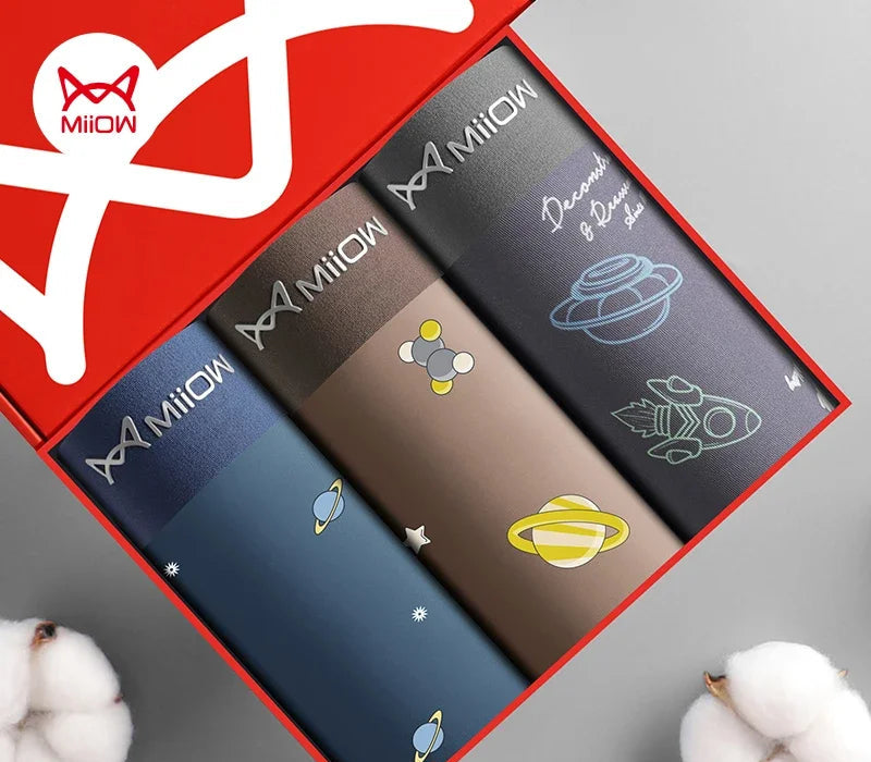 Boxershorts 3-pack – Silkeskänsla med Rymdmotiv