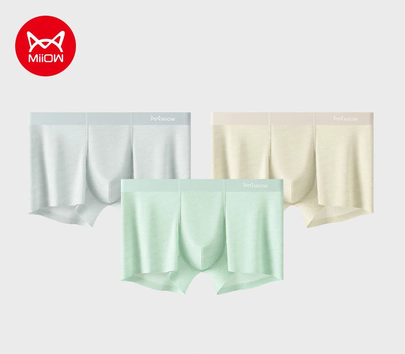 3-pack svala & sömlösa Ice Silk boxerkalsonger