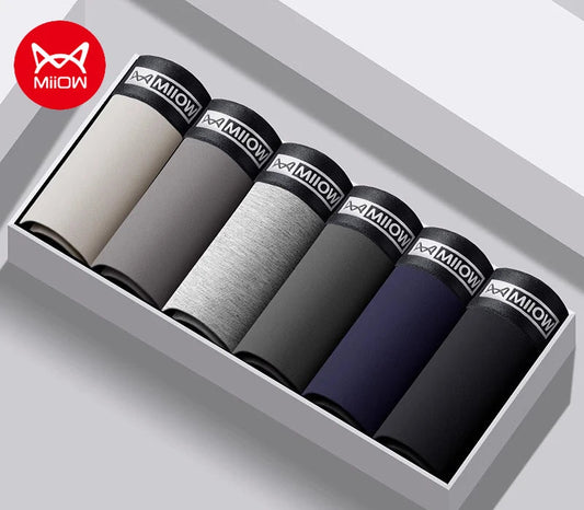 6-pack stilrena boxershorts i mjuk bomull