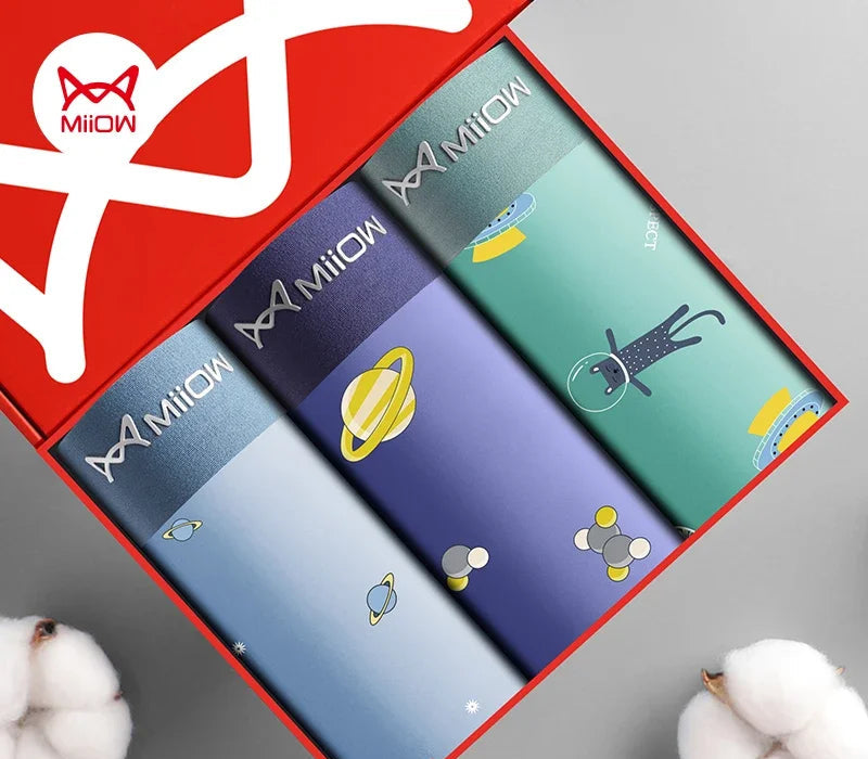 Boxershorts 3-pack – Silkeskänsla med Rymdmotiv