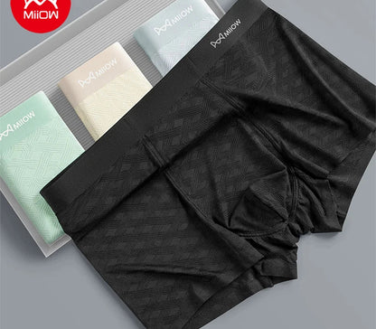 3-pack svala & sömlösa Ice Silk boxerkalsonger