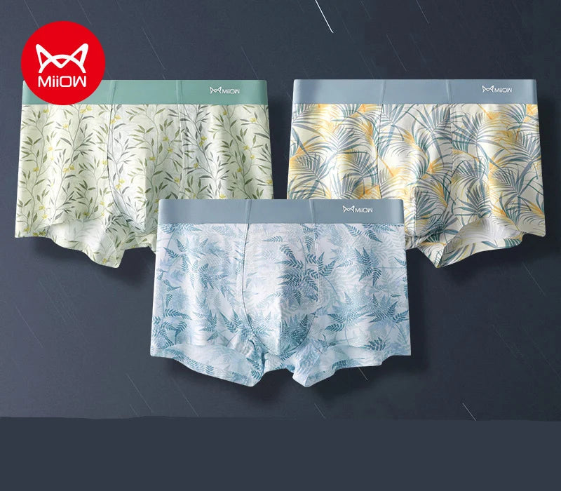 3 pack boxershorts i mjukt material med unika mönster