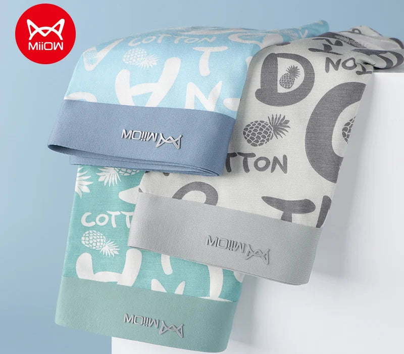 3-pack stilrena ananasmönstrade boxershorts för män