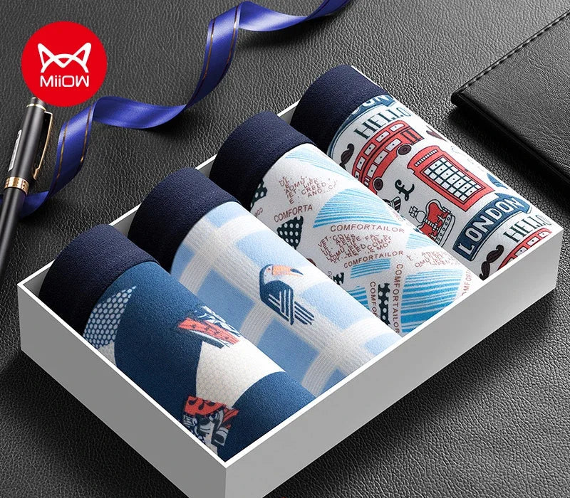 Boxershorts 4-pack – London & Retro Print